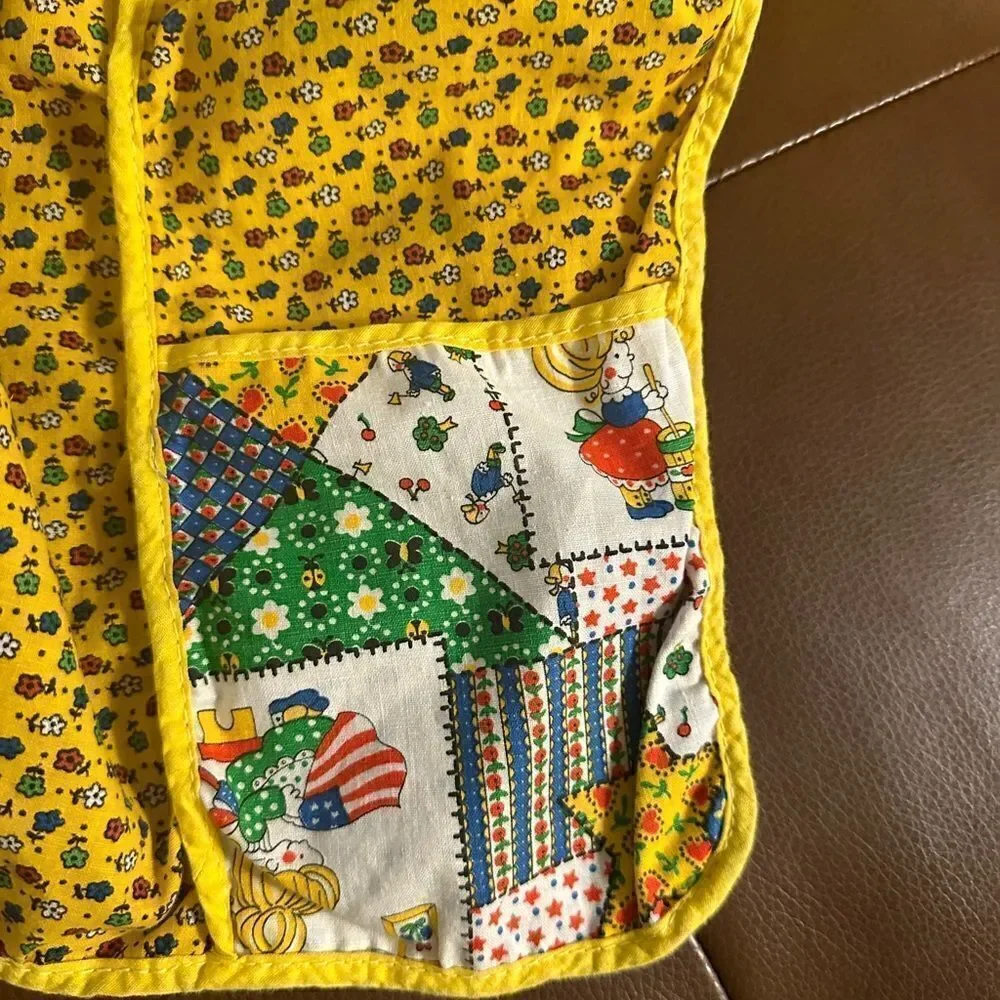 Vintage Fabric Handmade waist Apron